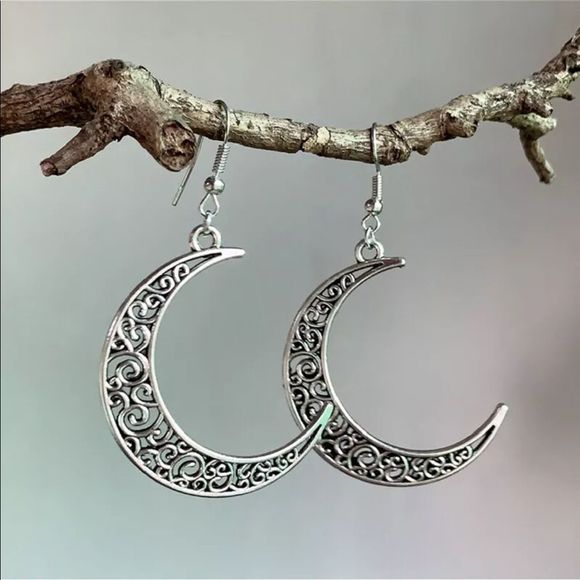 Moon Drop Earrings - Picture 3 of 6